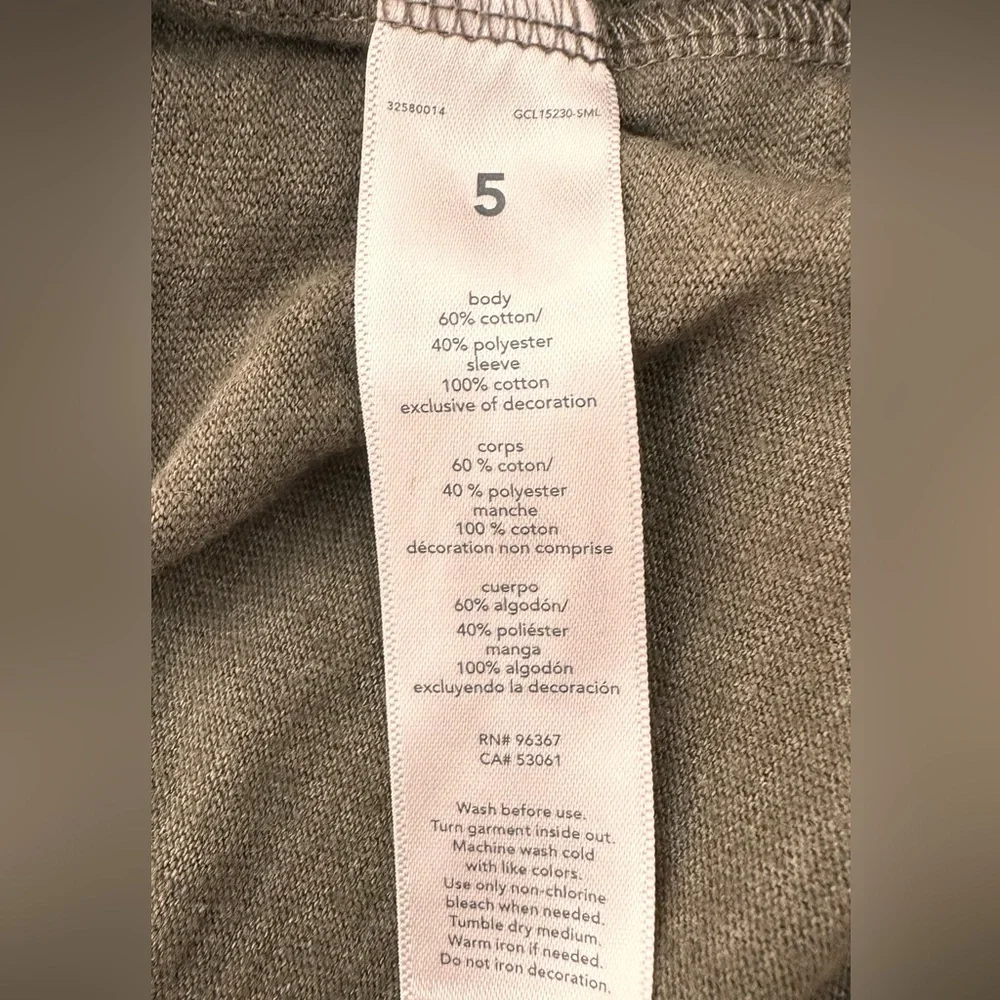 KIDS Osh Kosh B’Gosh Olive Green Long Sleeve Henley Shirt - SIZE 5